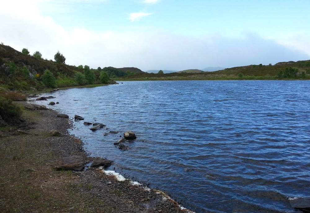 Scottish trout loch 