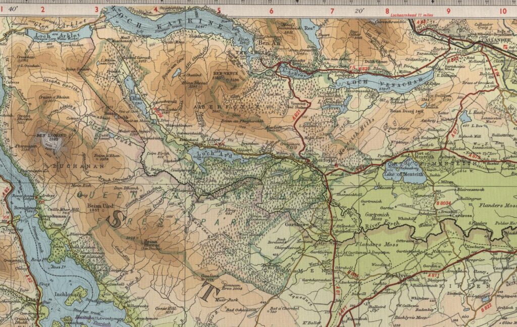 Aberfoyle Trout Fishing Map