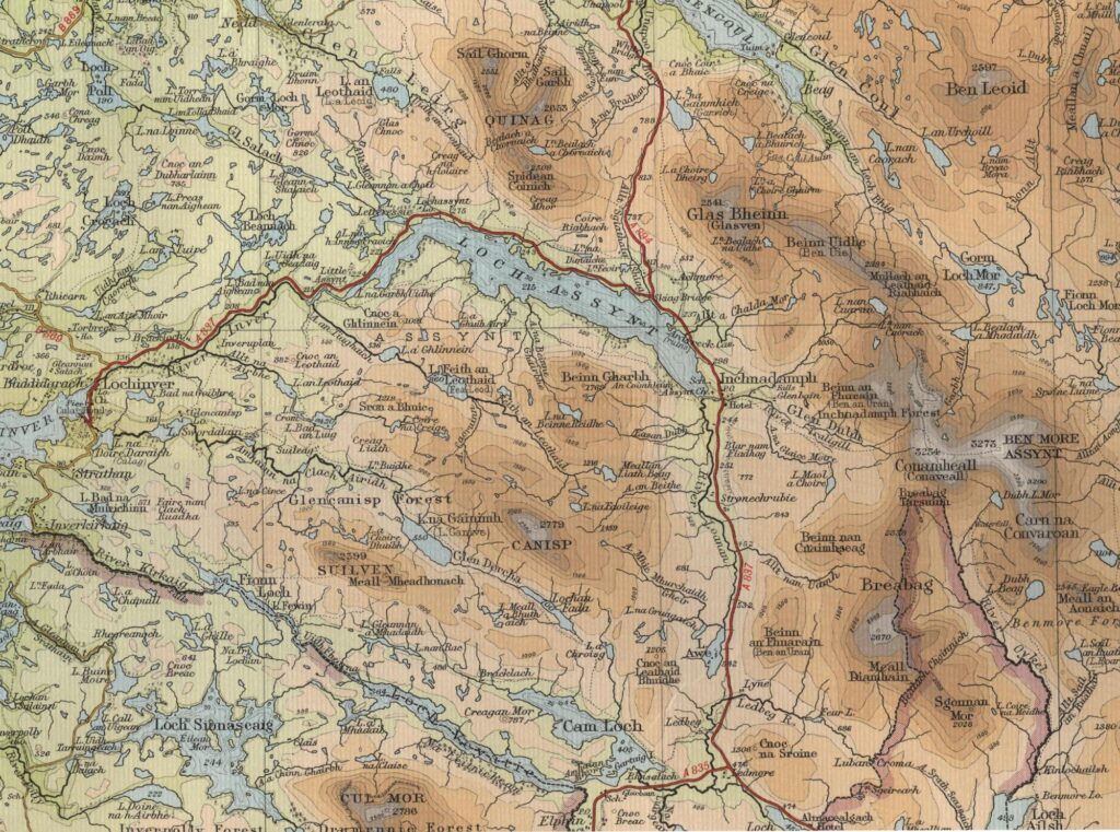 Assynt Trout Fishing Map