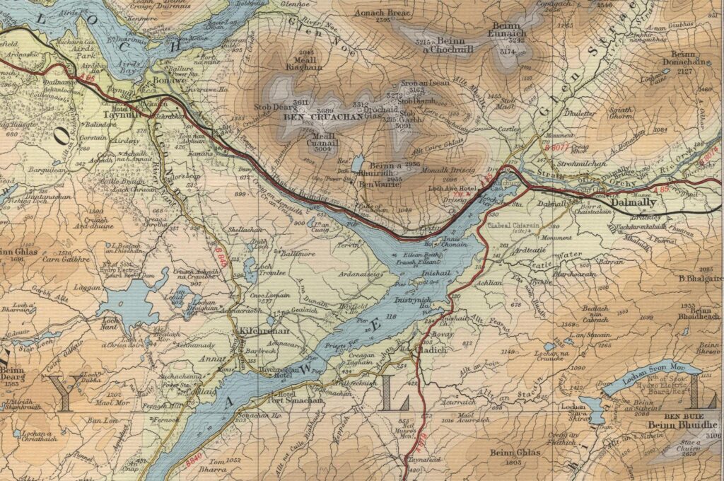 Dalmally Trout Fishing Map