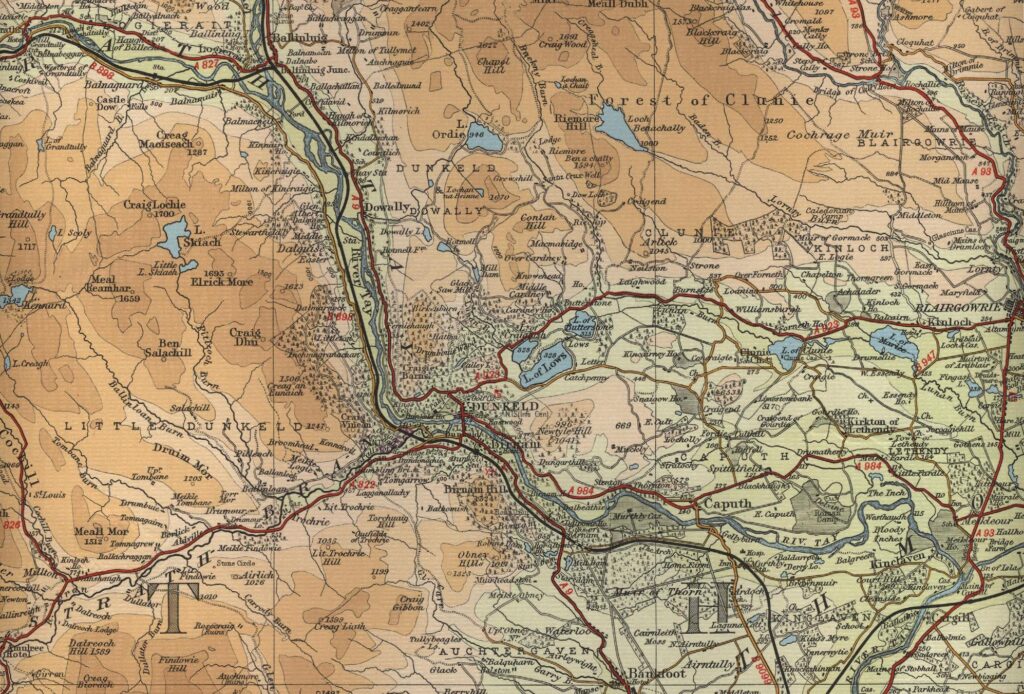 Dunkeld Trout Fishing Map