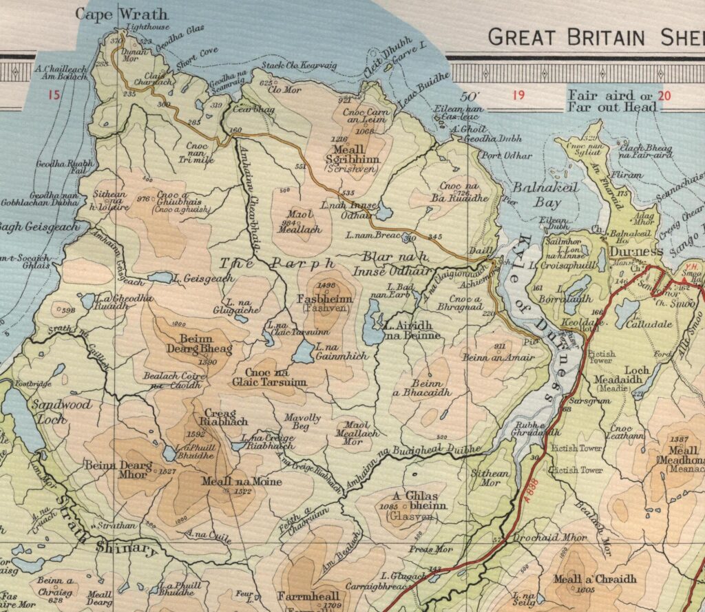 Durness Trout Fishing map