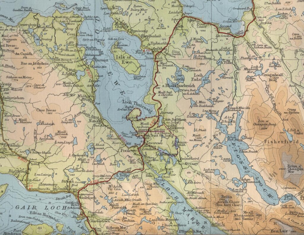 Gairloch Trout Fishing Map