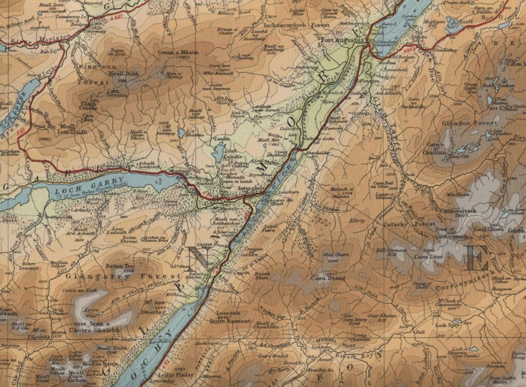 Glengarry Trout Fishing Map