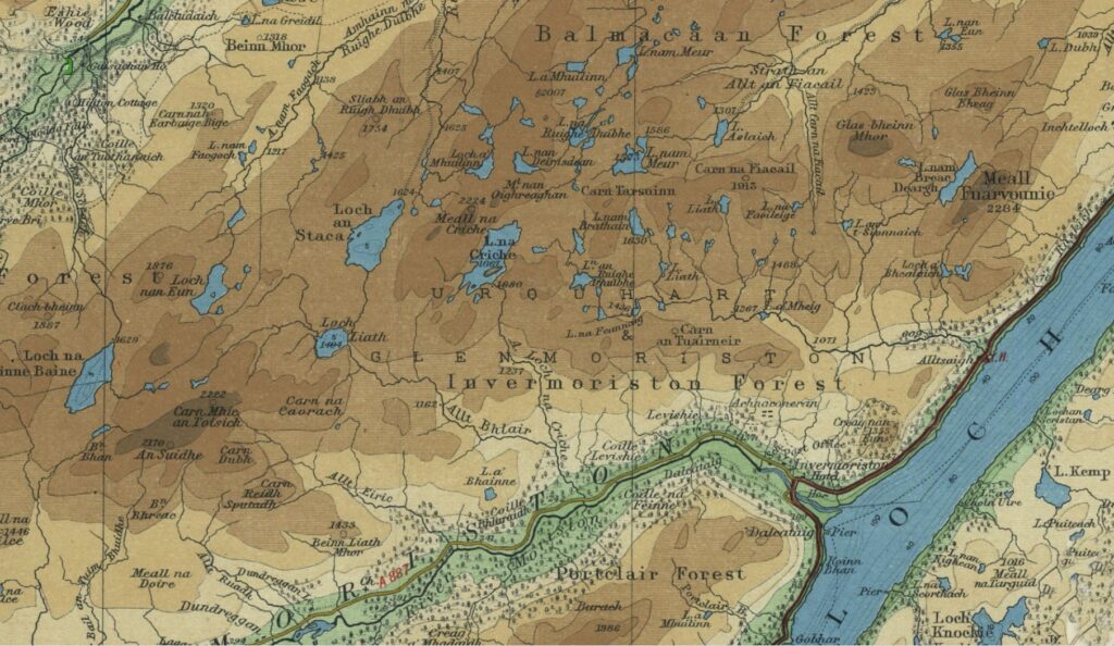 Invermoriston Trout Fishing Map