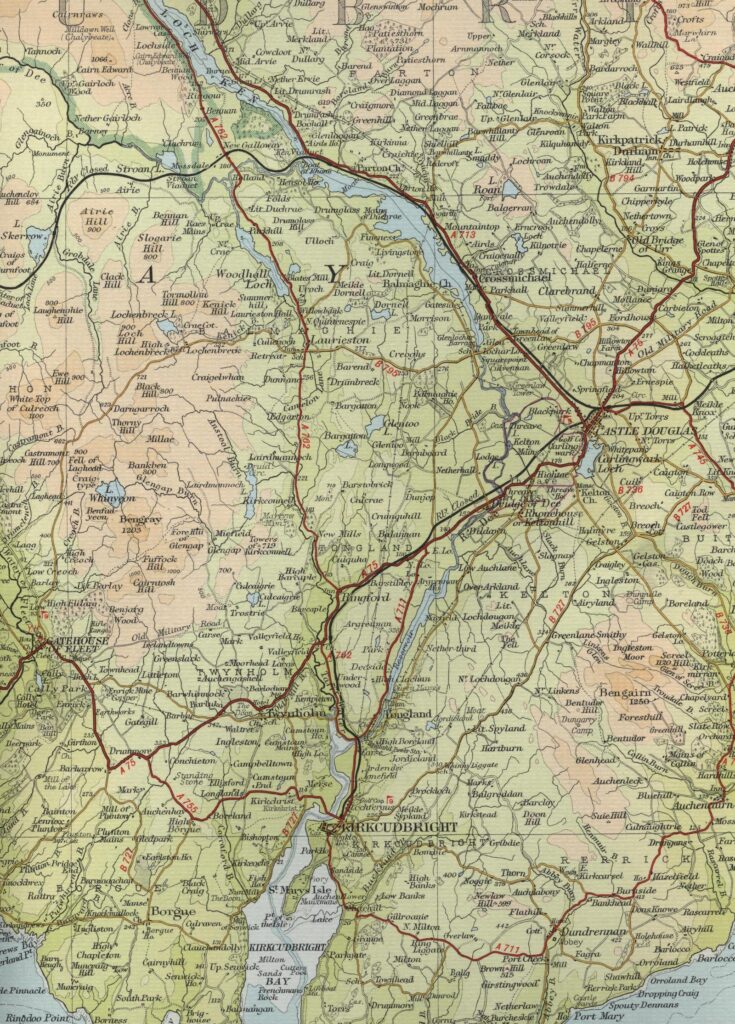 Kirkcudbright Trout Fishing Map