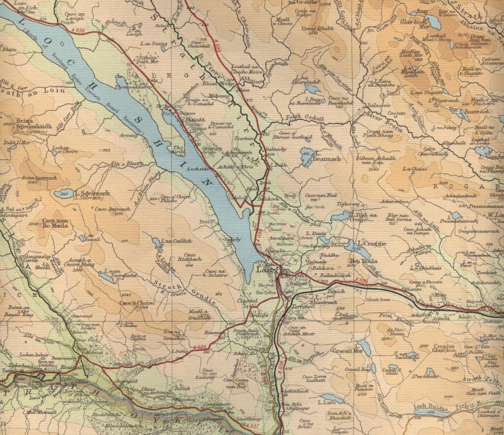 Lairg Trout Fishing Map