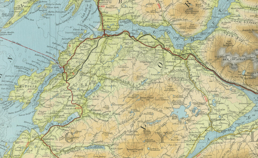 Oban Trout Fishing Map