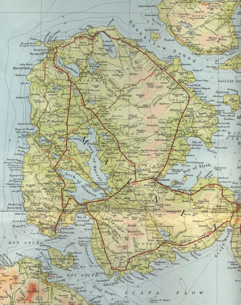 Orkney Trout Fishing Map
