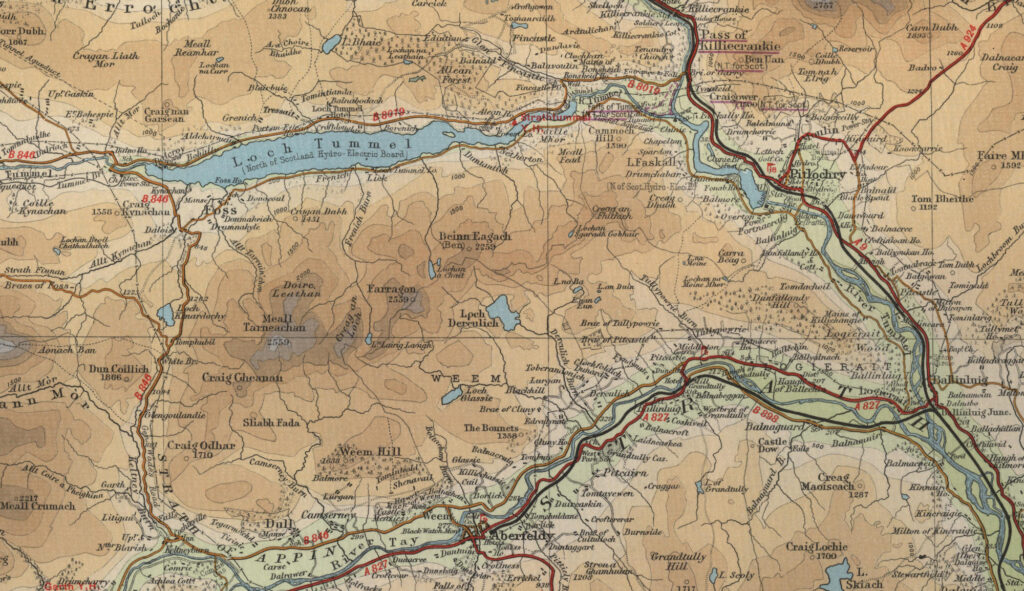 Pitlochry Trout Fishing Map