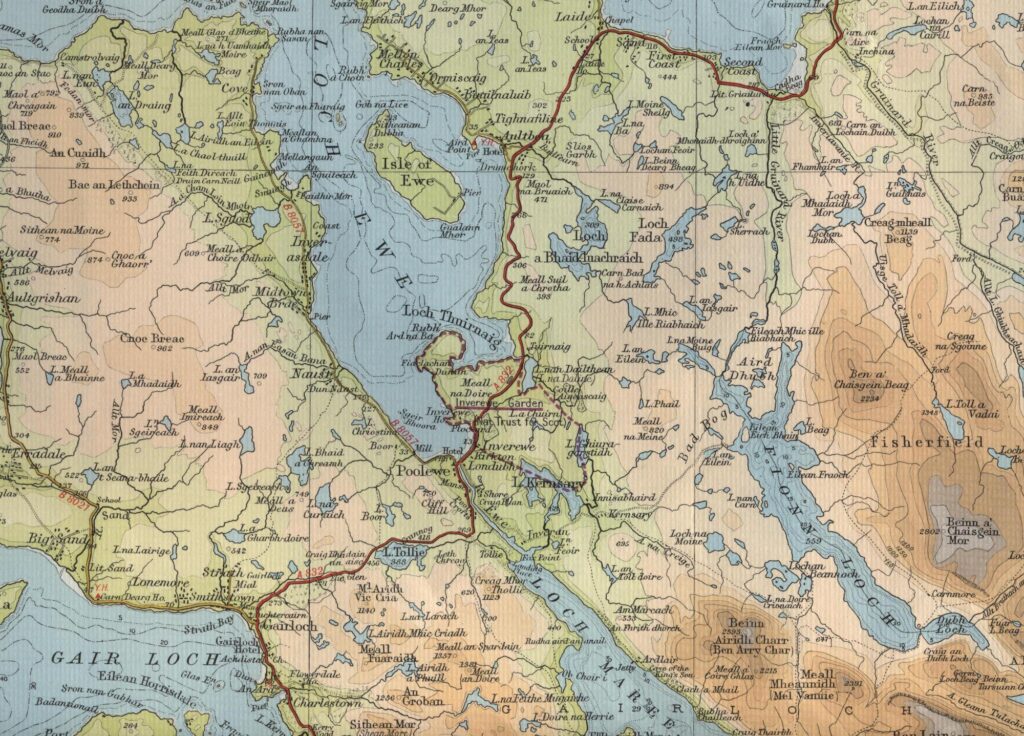 Poolewe Trout Fishing Map