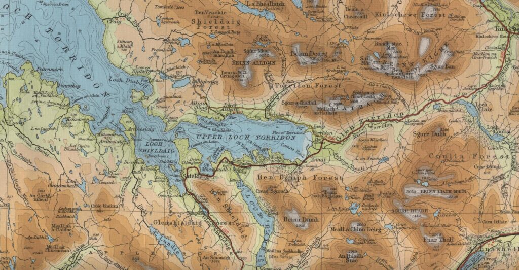 Shieldaig Trout Fishing Map