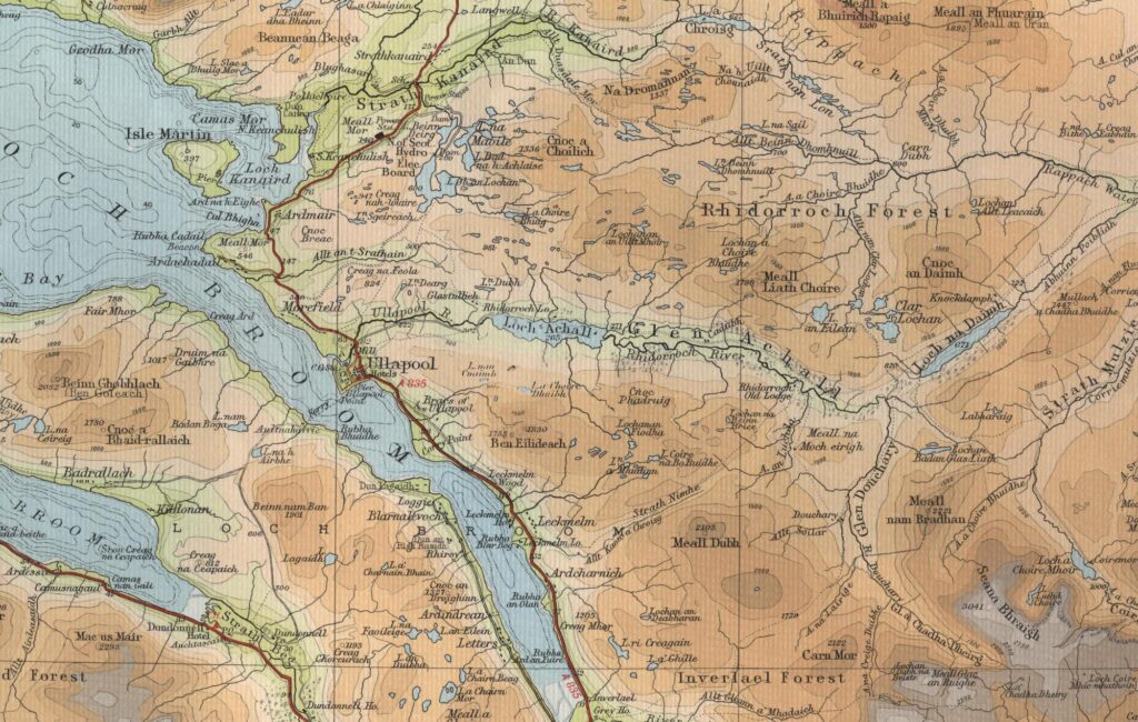 Ullapool Trout Fishing Map